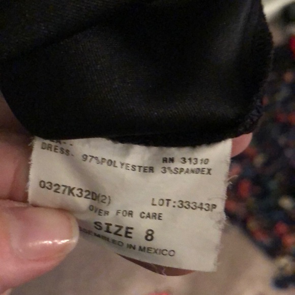 Black work shift dress - Picture 3 of 3